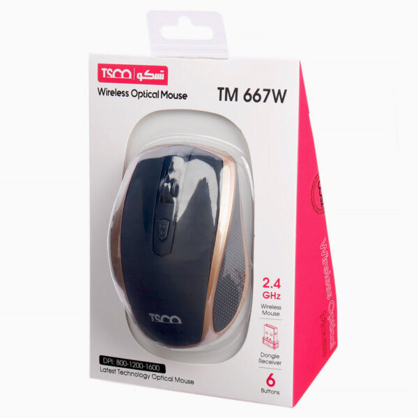 ماوس بی سیم تسکو TSCO TM 667W - تصویر 2