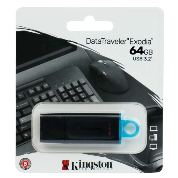 فلش مموری کینگستون EXODIA USB 3.2 64GB