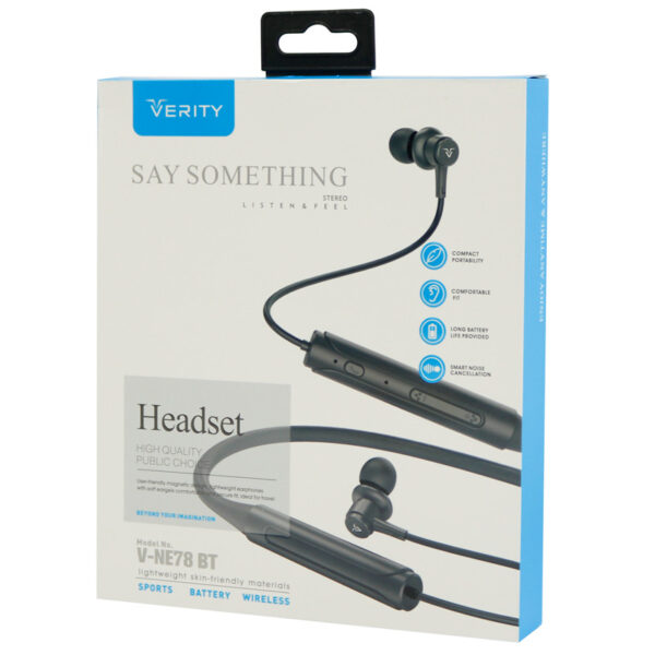 هندزفری بلوتوث دورگردنی Verity V-NE78BT - تصویر 2